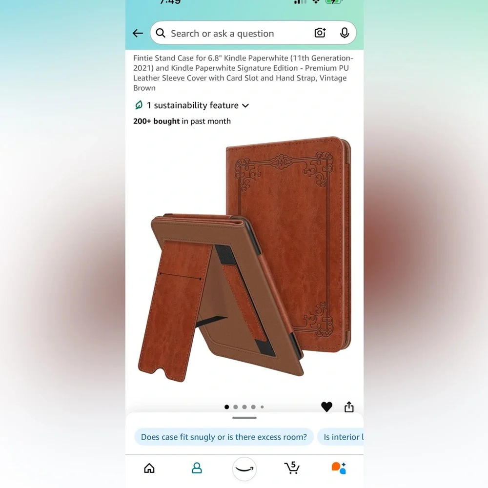 Elegant Brown Tablet Cover